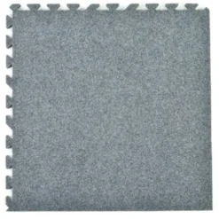Plush Comfort Carpet Tile 5/8 Inch x 20x20 Ft. Kit Beveled Edges