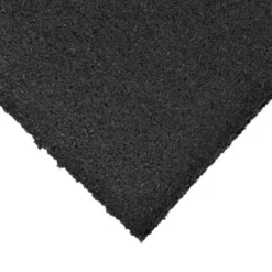Plyometric Rubber Roll Geneva 3/8 Inch Black Per SF