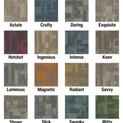 Point of View Commercial Carpet Plank .27 Inch x 18x36 Inches 10 per Carton