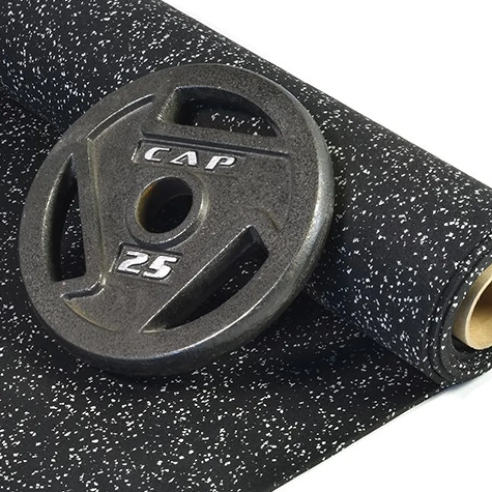 Rolled Rubber Sport 1/4 Inch 10% Gray Per SF