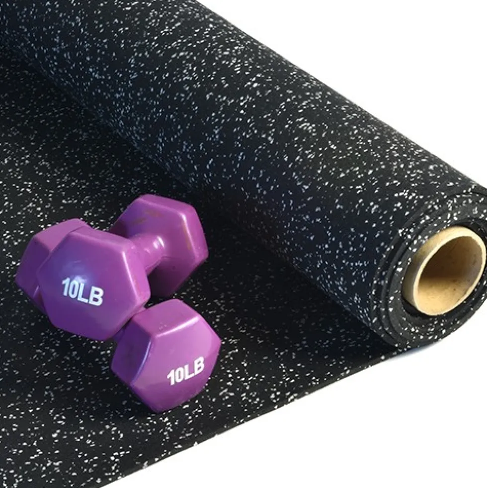 Rolled Rubber Sport 1/4 Inch 10% Gray Per SF
