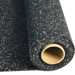Rolled Rubber Sport 1/4 Inch 10% Gray Per SF