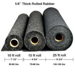 Rolled Rubber Sport 1/4 Inch Regrind Per SF