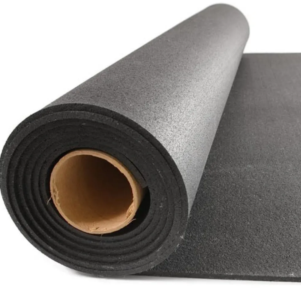Rolled Rubber Sport West Black 3/8 Inch Per SF
