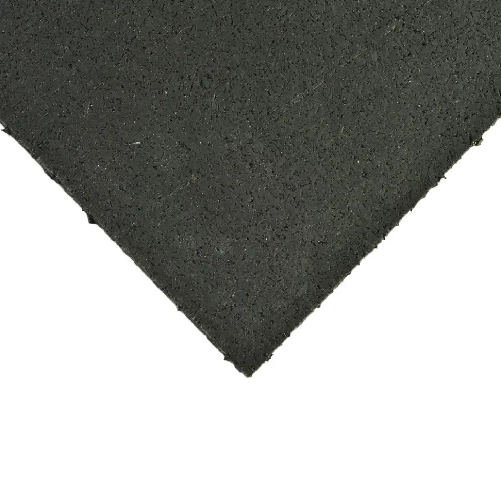 Rubber Flooring Roll Geneva 1/2 Inch Black Per SF
