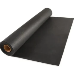 Rubber Flooring Roll Geneva 8 mm Black Per SF