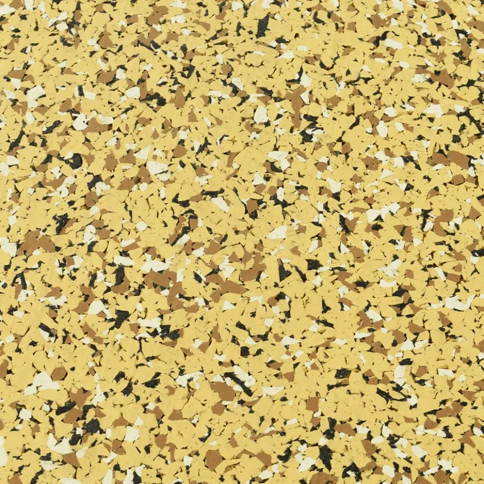 Rubber Flooring Tiles Nuclear 3/8 Inch x 3x3 Ft.
