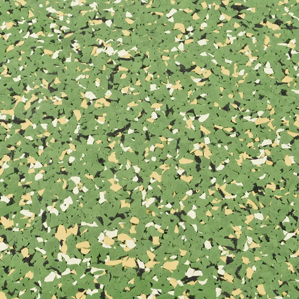 Rubber Flooring Tiles Nuclear 3/8 Inch x 3x3 Ft.