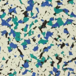 Rubber Flooring Tiles Nuclear 3/8 Inch x 3x3 Ft.