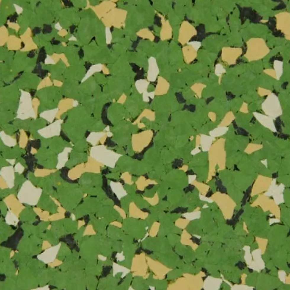 Rubber Flooring Tiles Nuclear 1/4 Inch x 3x3 Ft.