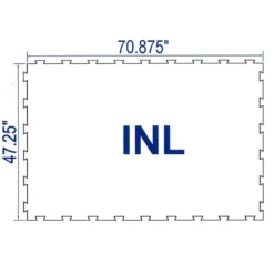 Rubber Horse Stall Mat Classic Interlocking Center 3/4 Inch x 4x6 Ft.