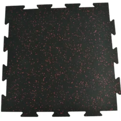 Rubber Tile Interlocking 10% Color Pacific 1/2 Inch x 2x2 Ft.