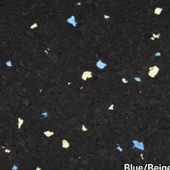 Rubber Tile Interlocking 10% Color CrossTrain 8 mm x 2x2 Ft. Pacific