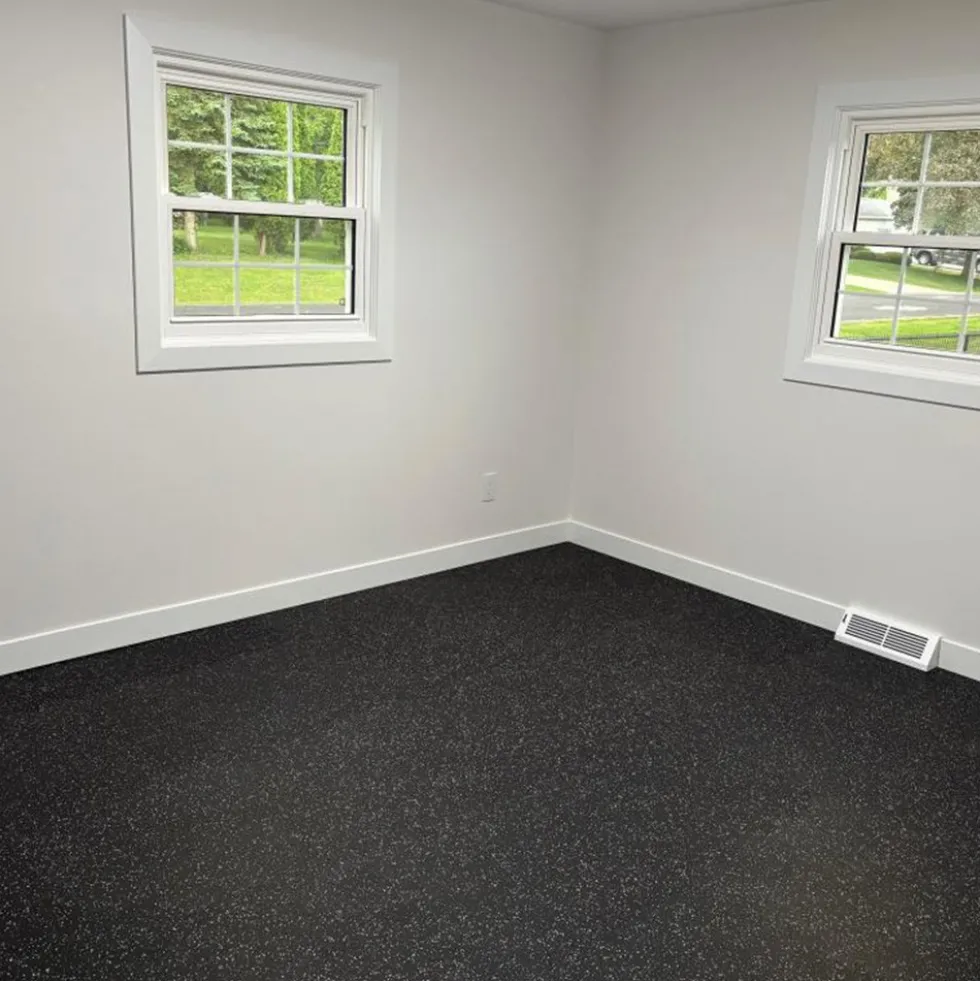 Rubber Tile Interlocking 10% Color CrossTrain 8 mm x 2x2 Ft. Pacific