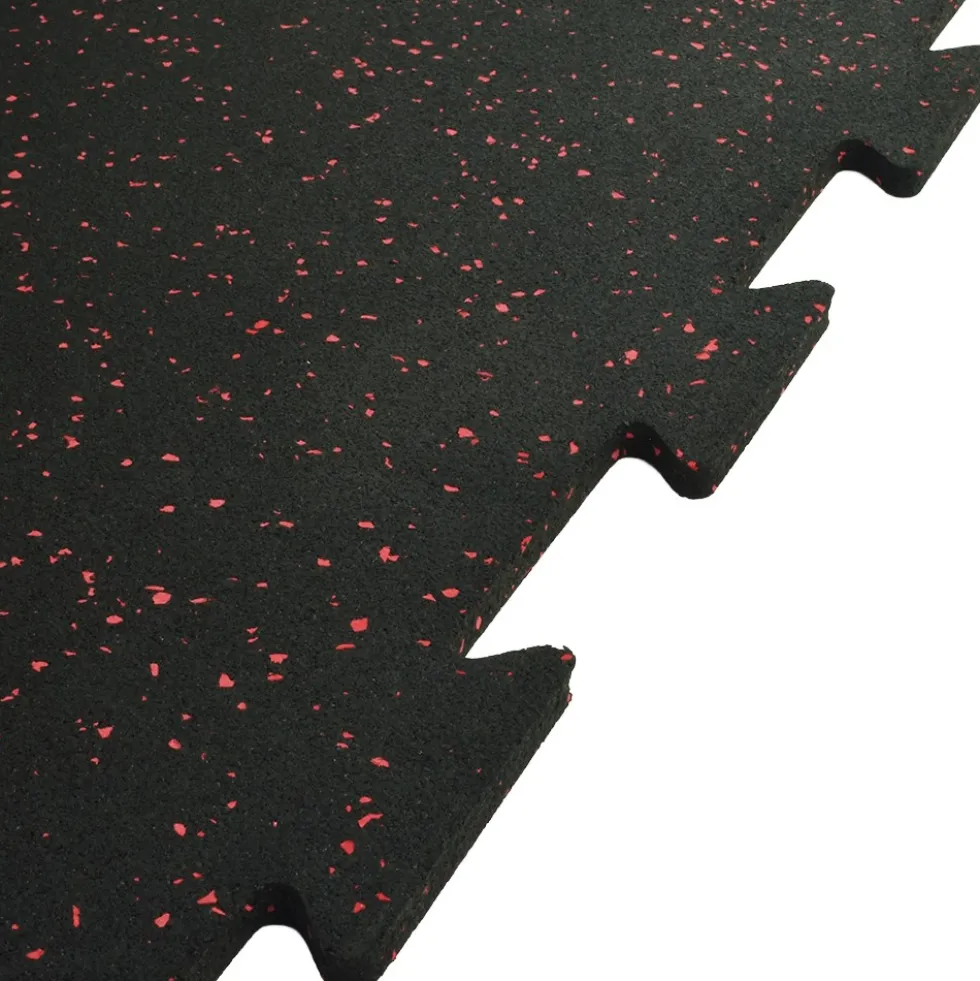 Rubber Tile Interlocking 10% Color 8 mm x 2x2 Ft. Pacific