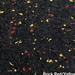 Rubber Tile Interlocking 10% Color CrossTrain Custom 1/4 Inch x 2x2 Ft. Pacific