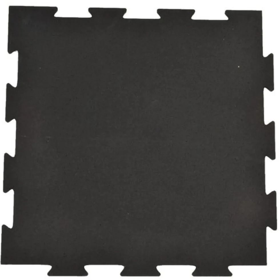 Rubber Tile Interlocking 10% Color CrossTrain Custom 1/4 Inch x 2x2 Ft. Pacific