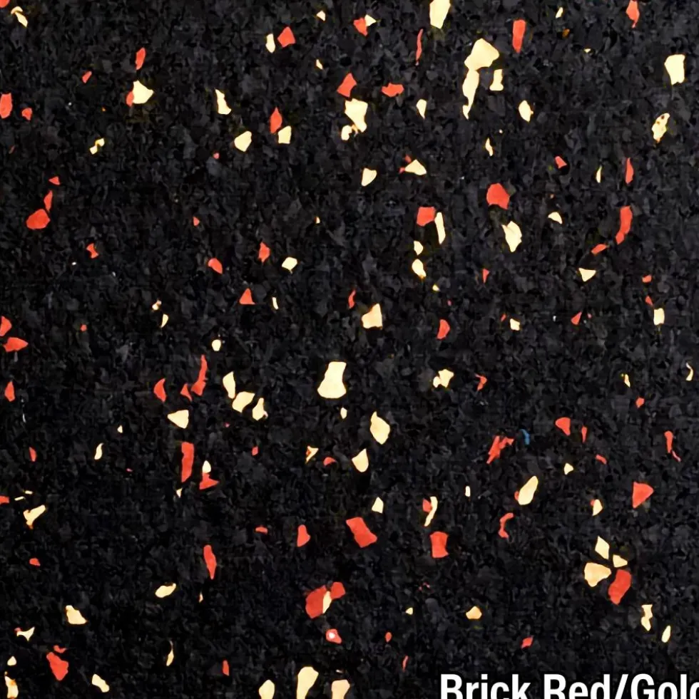 Rubber Tile Interlocking 10% Color CrossTrain Custom 3/8 Inch x 2x2 Ft. Pacific