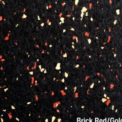 Rubber Tile Interlocking 10% Color CrossTrain Custom Pacific 1/2 Inch x 2x2 Ft.