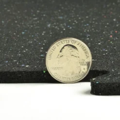 Rubber Tile Interlocking Regrind 1/4 Inch x 2x2 Ft. Pacific