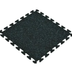 Rubber Tile Interlocking Sport West 10% Blue 3/8 Inch x 2x2 Ft.