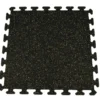 Rubber Tile Interlocking Sport West 10% Tan 3/8 Inch x 2x2 Ft.