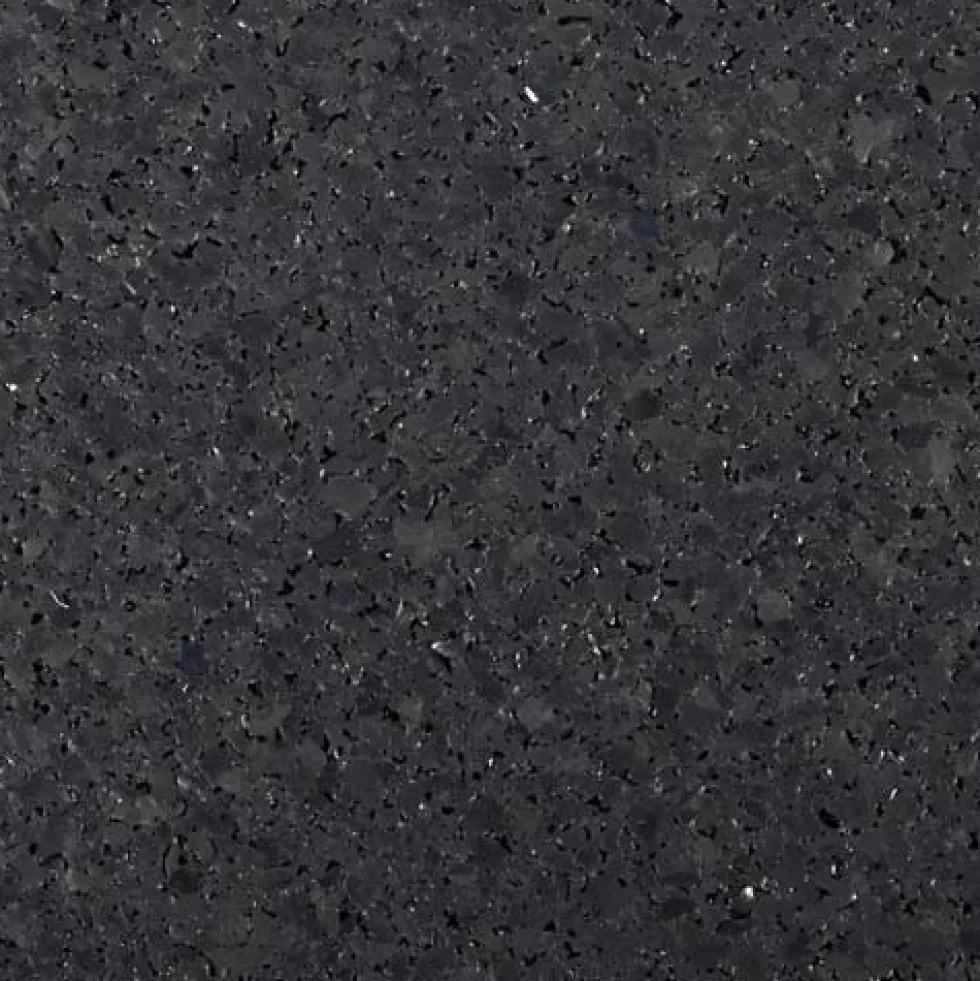 Rubber Tile Interlocks with Borders Black 8mm x 25x25 Inches Pacific