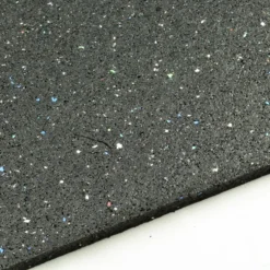 Rubber Tile Interlocks with Borders Regrind 1/4 Inch x 25x25 Inches Pacific
