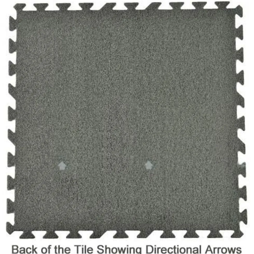 Rustic Wood Grain Trade Show Tile - Beveled Edges 1/2 Inch x 10x20 Ft.