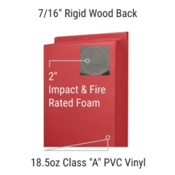 Safety Fire Rated Impact Wall Pad 2 inch x 2x6 Ft. Lip TB