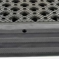 Safety Matta Perforated Black 1 Inch x 20x20 Inches