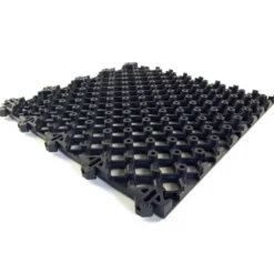 Safety Matta Perforated Black 1 Inch x 20x20 Inches