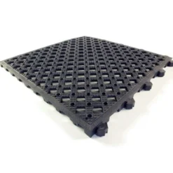 Safety Matta Perforated Black 1 Inch x 20x20 Inches