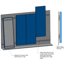 Safety Pro Outdoor Stadium Pad 3 Inch x 4x7 Ft. Z Clip Attachment