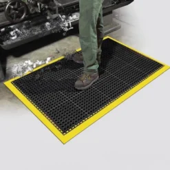 Safety TruTread Perforated Fatigue Mat 4-Sided 40x52 Inches