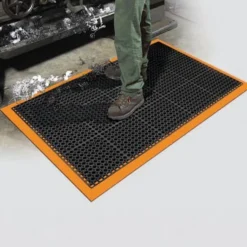 Safety TruTread Perforated Fatigue Mat 4-Sided 40x124 Inches