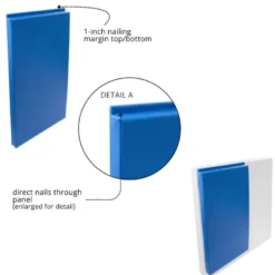 Safety Wall Pad 1x5 Ft x 2 Inch WB LipTB ASTM