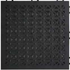 StayLock Tile Perforated Black 9/16 Inch x 1x1 Ft.