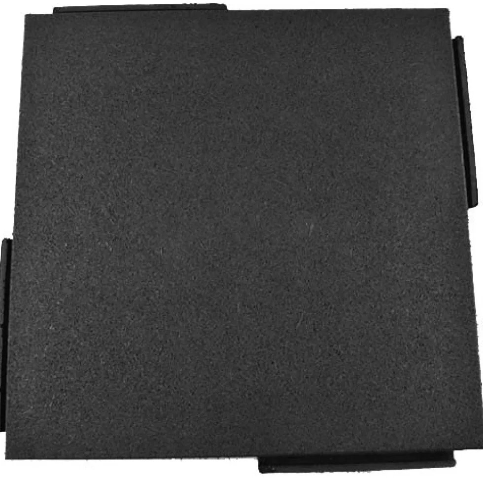 Sterling Playground Tile Black 3.25 Inch x 2x2 Ft.