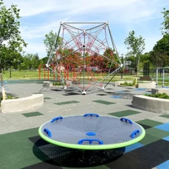 Sterling Playground Tile Black 3.25 Inch x 2x2 Ft.