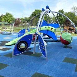 Sterling Playground Tile Solid Colors 3.25 Inch x 2x2 Ft.
