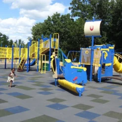 Sterling Playground Tile Solid Colors 4.25 Inch x 2x2 Ft.