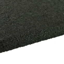 Straight Edge Rubber Tile Black 1/2 Inch 2x2 Ft. Pacific