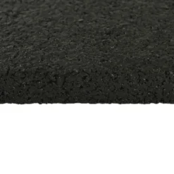 Straight Edge Rubber Tile Black 1/2 Inch 2x2 Ft. Pacific