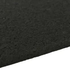 Straight Edge Rubber Tile Black 3/8 Inch x 2x2 Ft. Pacific