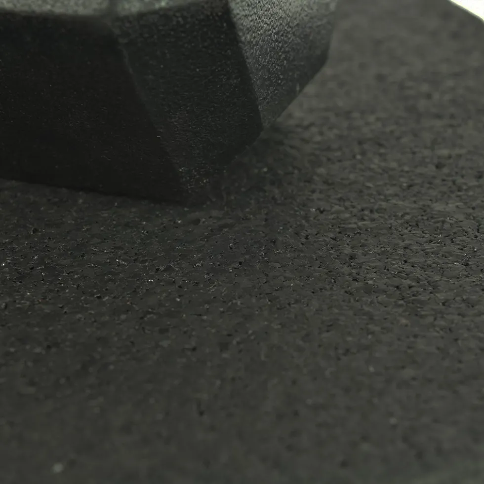 Straight Edge Rubber Tile Black 3/8 Inch x 2x2 Ft. Pacific