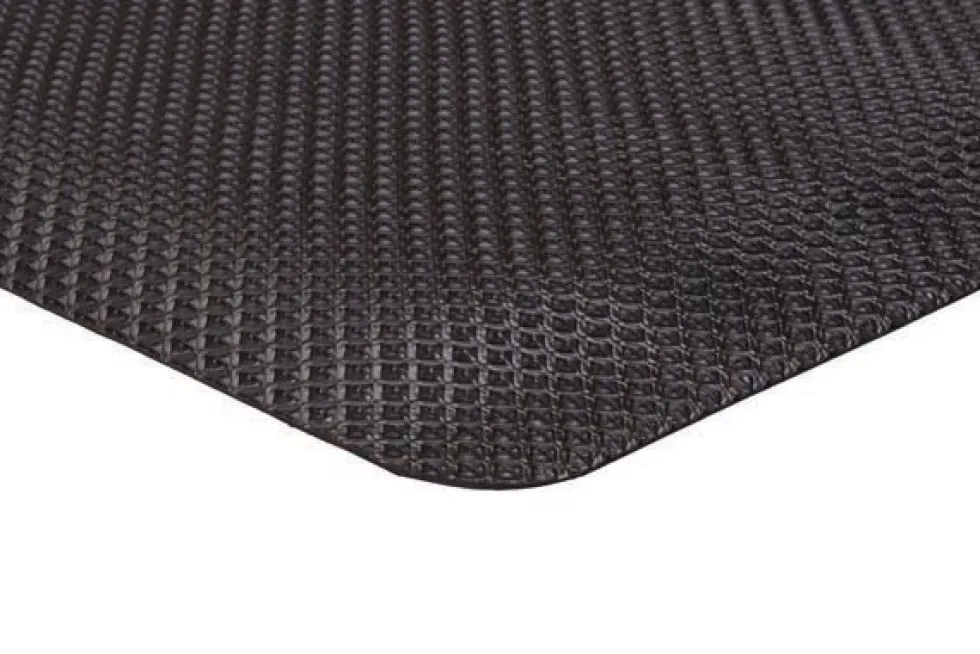 Supreme Sliptech Anti-Fatigue Mat Solid Black 2x3 feet
