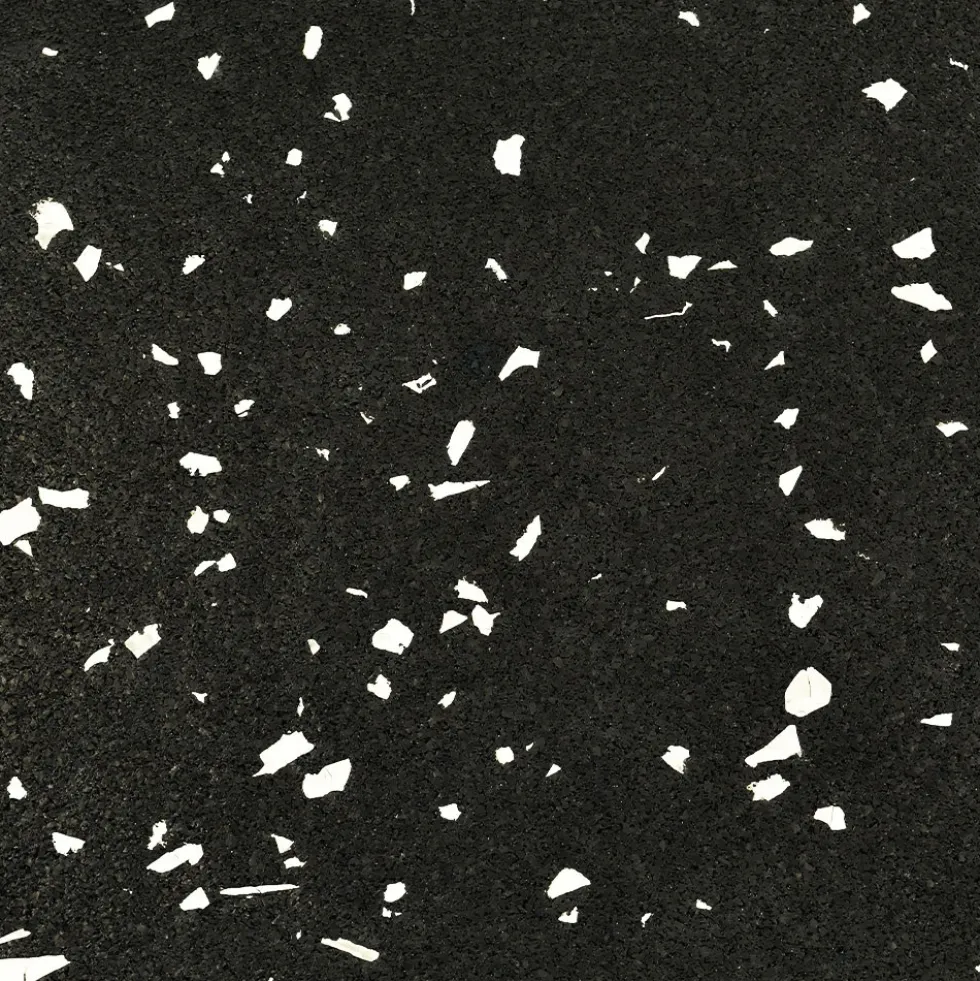 Survivor Rubber Tile Interlocking Big Chip 20% Color 3/8 Inch x 2x2 Ft.