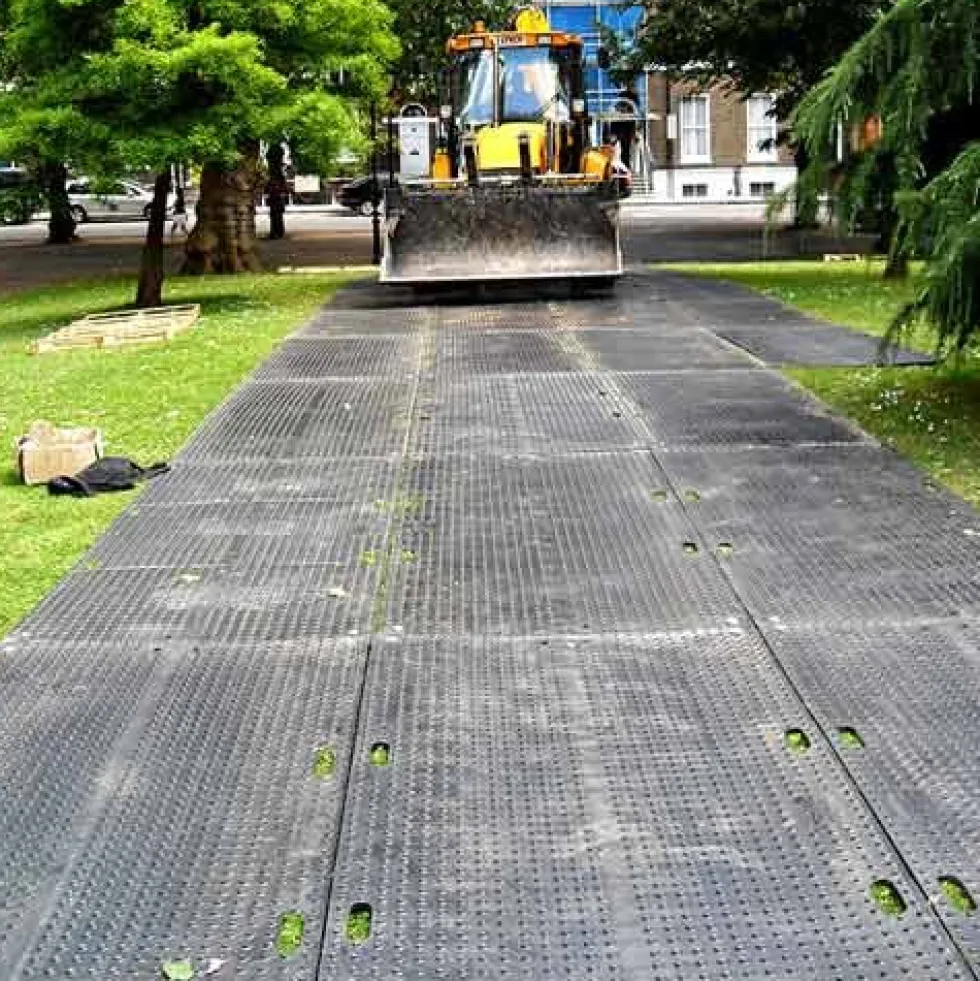 TrakMat Ground Cover Mat Black 1/2 Inch x 44 Inches x 8 Ft.
