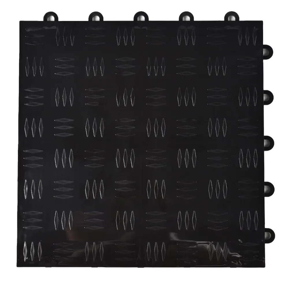 TurboTile Diamond Garage Floor Tile 5/8 Inch x 1x1 Ft.